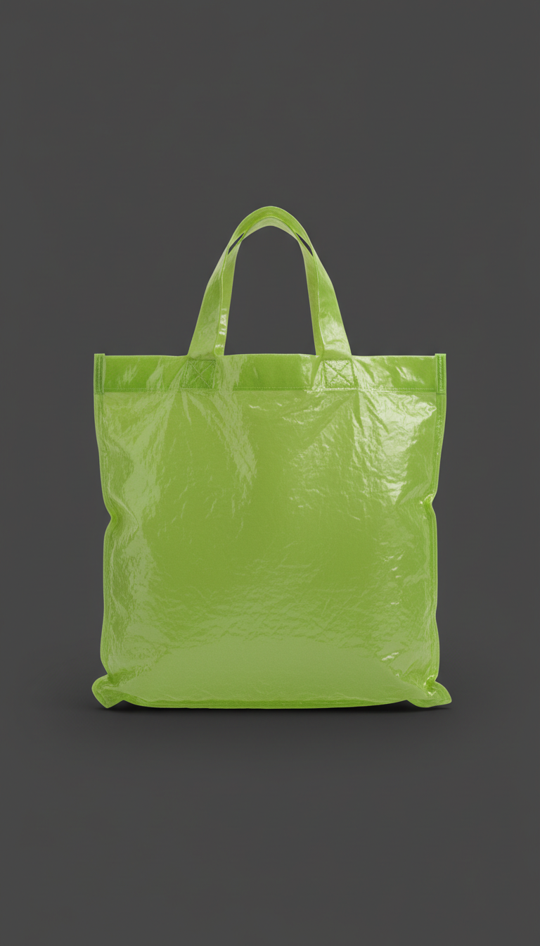 Luminous Chartreuse evidence bag tote